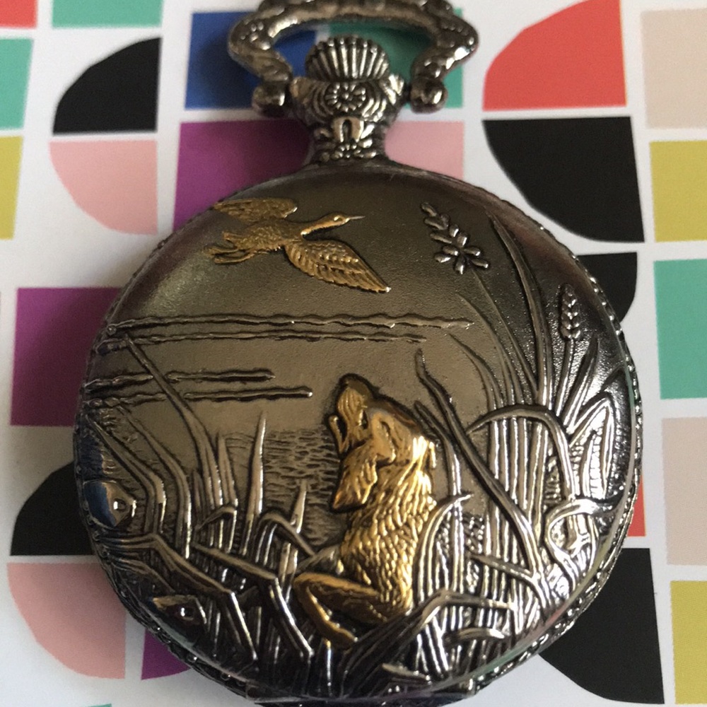 Vintage Decorative Milan Quartz Pocket Watch. Japan Movement, battery operated